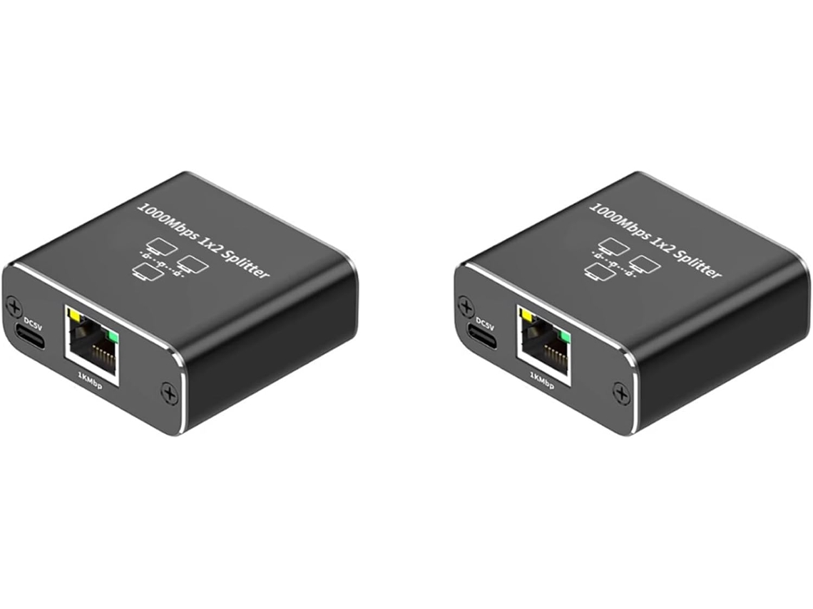 Divisor Ethernet Gigabit Duplo, 1 Entrada, 2 Saídas, 1000 Mbps Cabo SFUSHOS