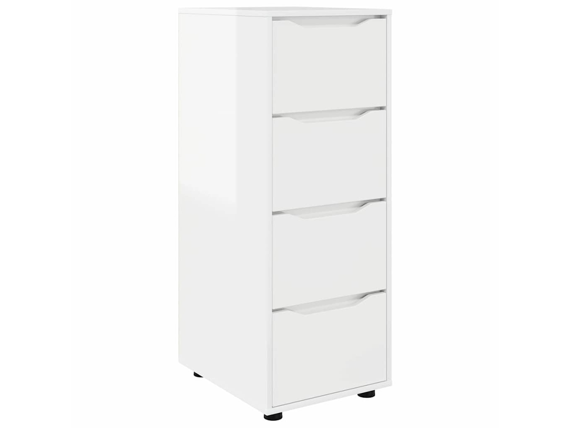 Armário de Arrumação Branco Brilhante MAISON EXCLUSIVE (40x48x105 cm)