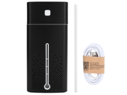 Umidificador Ultrassônico Portátil 1000ml Usb Silencioso 36db para Quarto Bebê Casa Preto | S/MARCA