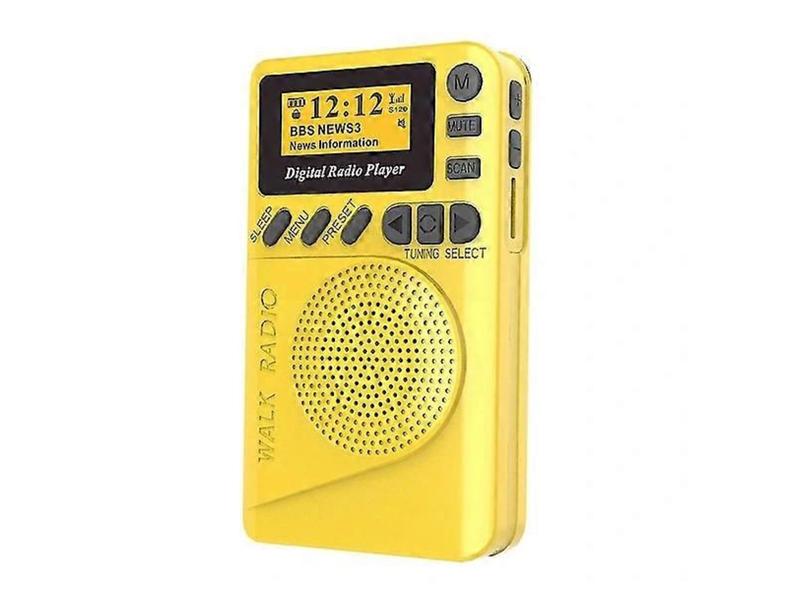 Rádio digital mini Dab+ com MP3, visor LCD, GOKOCO