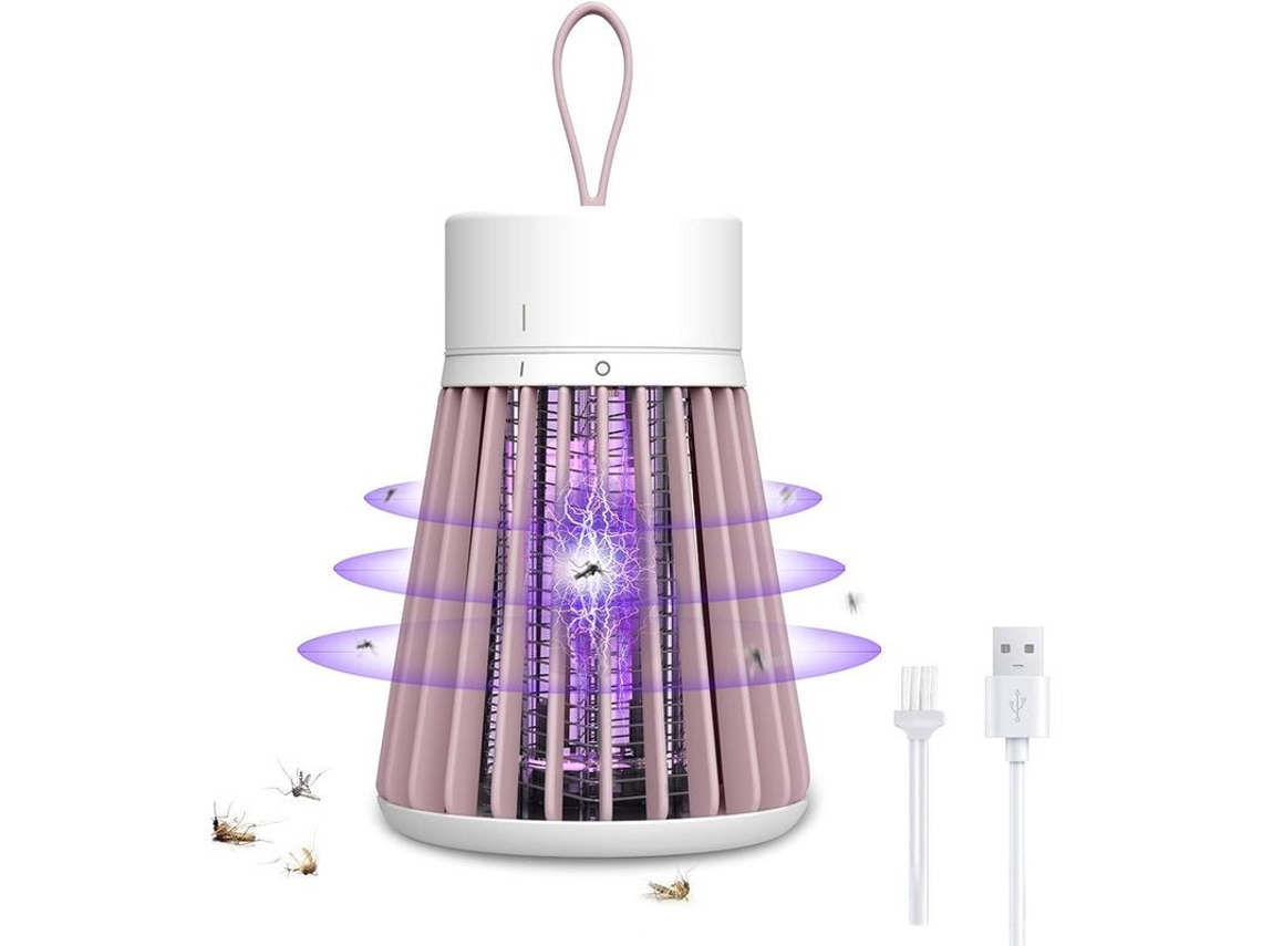Lâmpada Mosquitera Eléctrica 5w Uv Repelente Mata Mosquitos Alcance Efectivo Interior Usb