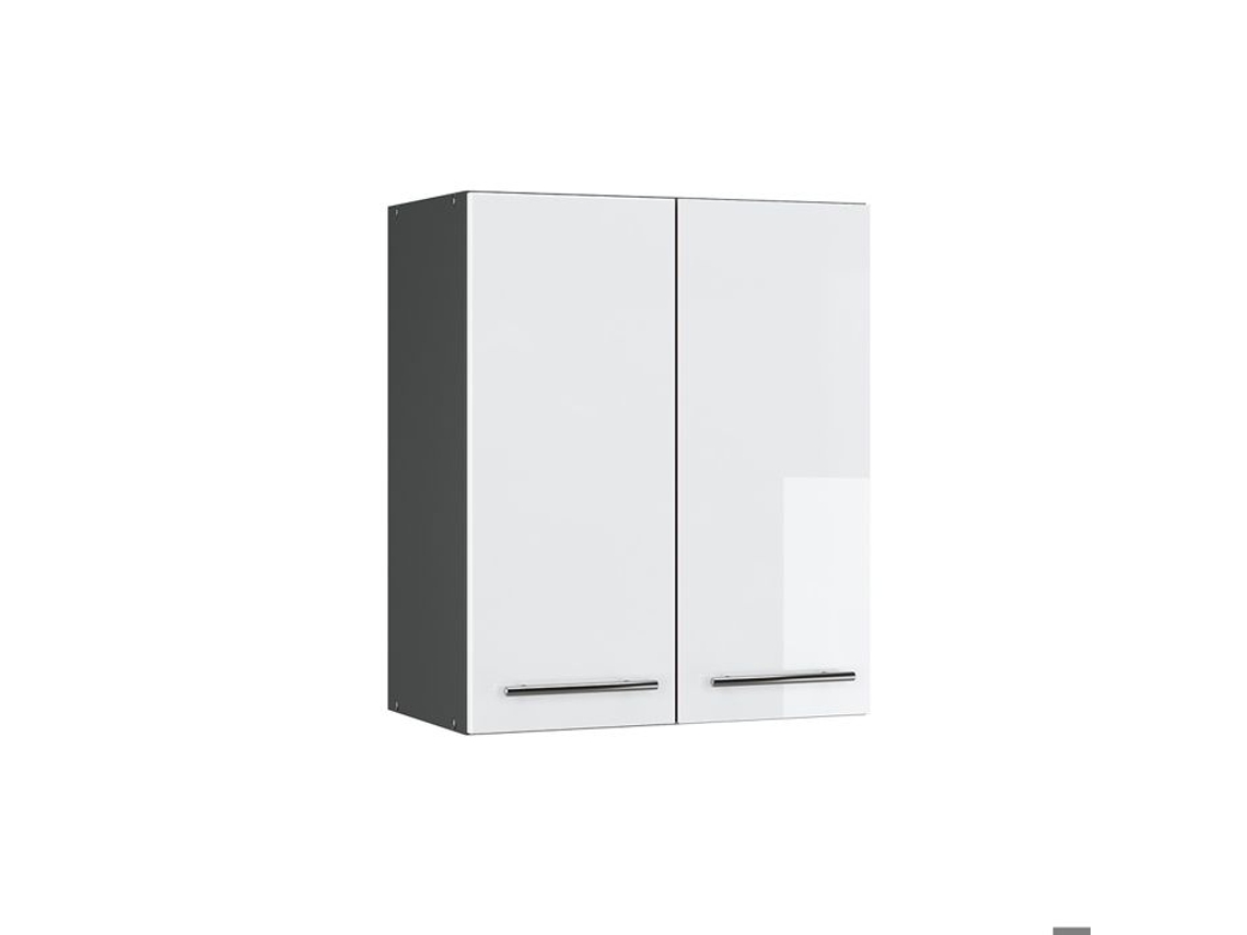 Elemento Superior De Cozinha Fame-line, 60cm, Branco Alto Brilho, Antracite, Vicco