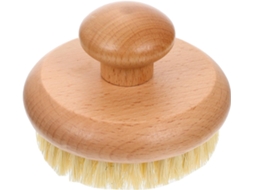 Escova De Banho Manual Madeira Natural Jojofuny, Ferramenta De Escovação Corporal Esfoliante, Escova Espumante Para Uso
