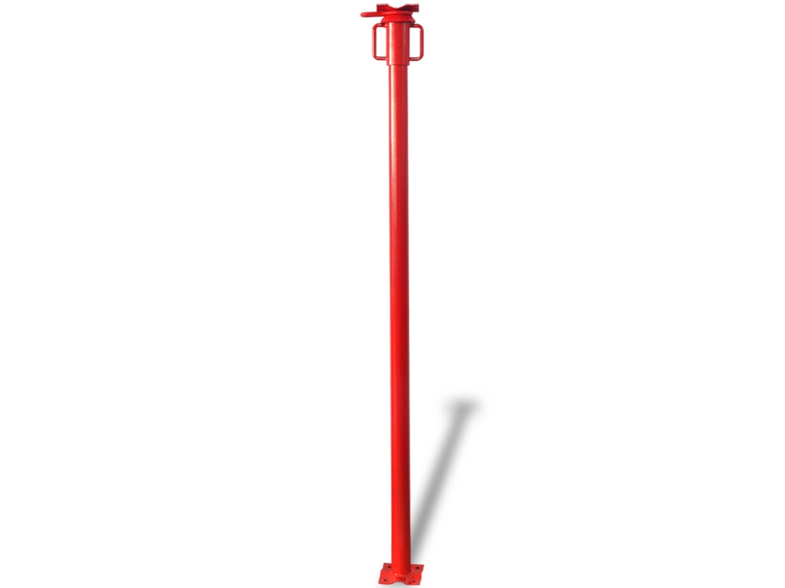 Vidaxl Suporte Acrow Manual Vermelho 280 X 12 X 12 Cm
