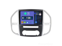 Auto Rádio Carro Bluetooth Autoradio 8GB RAM 128G ROM CarPlay Navegação GPS Ecrã Táctil RoverOne para Mercedes Benz Vito 3 W447 2014-2020  