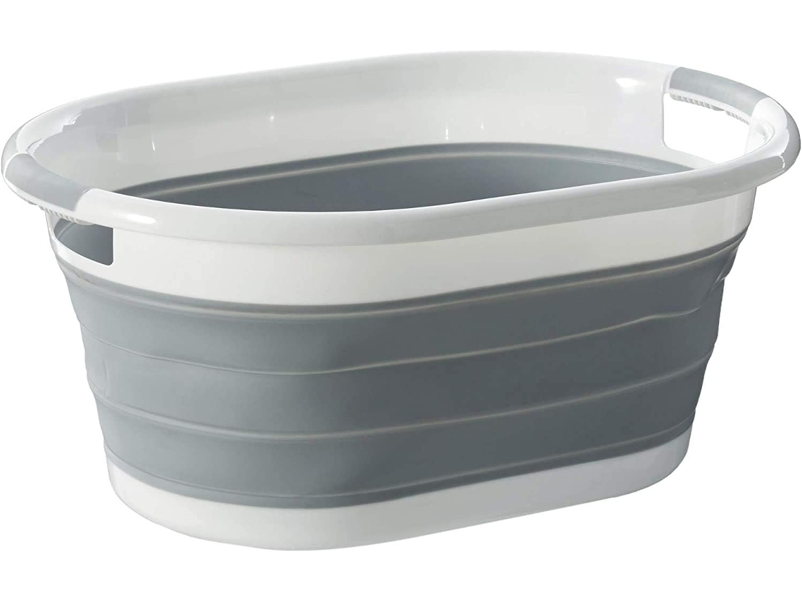 Cesto De Roupa Oval Dobrável, Organizador/recipiente Dobrável, Portátil, Para Lavanderia E Banheiro