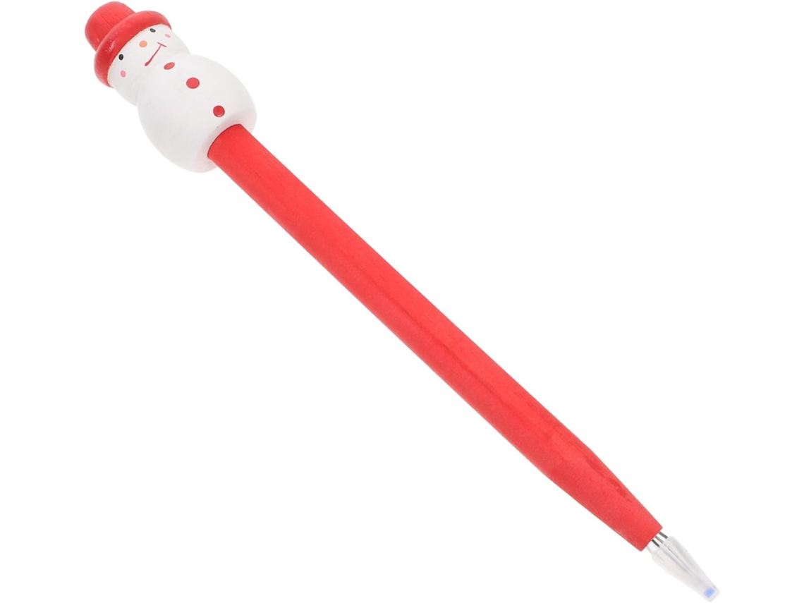 Lápis De Boneco Neve Com Tinta, Feito À Mão Como Lembrancinha Festa,