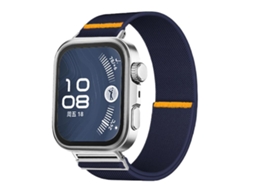 Bracelete para Huawei Watch Fit 3 / Fit 4 / Fit 4 Pro Nylon Elástico Ajustável Azul Escuro XIAOMOYU