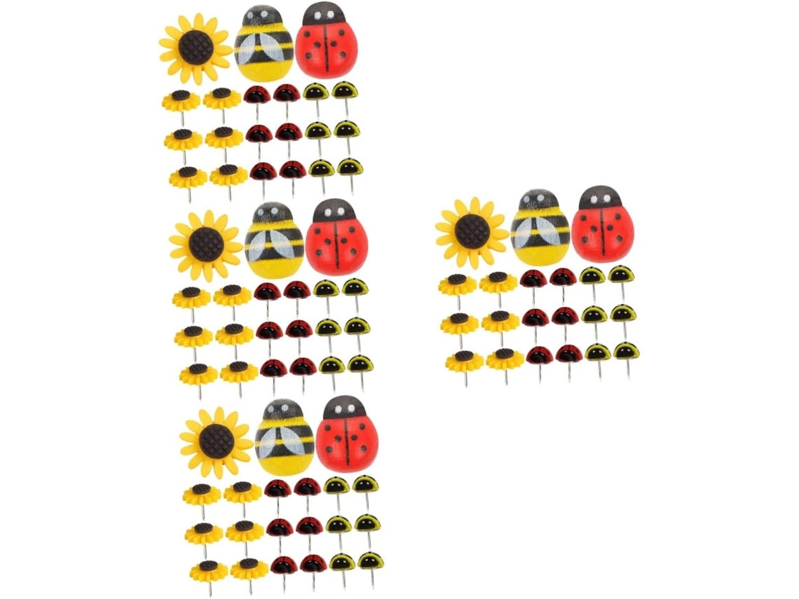 30 Peças*4 Tachinhas Multifuncionais E Coloridas Em Formato De