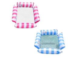 Conjunto de 2 boias AQUAFORGE, rede inflável, portátil, 4 em 1, para viagens