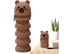 Porta Canetas De Mesa | Estojo Expansível Para Lápis, Organizador De Silicone Com Design De Desenho Animado Vayotoy