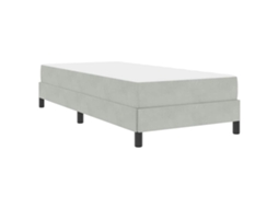 Conjunto 1 Cama Box Vidaxl Cinzento Tecido (80 X 200 Cm)