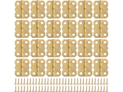 Conjunto De 24 Dobradiças Para Armário, 24 Peças * 20mm, Dobradiças Pequenas Com Acabamento Em Renda Metálica
