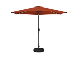 Vidaxl Guarda-sol De Jardim Com Luzes Led 300 X 300 Cm Poliéster