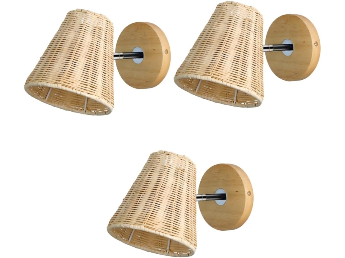 Conjunto de 3 Luminárias de Parede Modernas para Quarto SFUSHOS