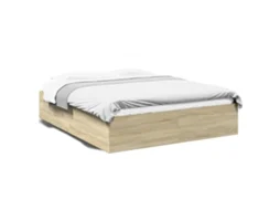 Bed Frame, Bed Frames Vidaxl Marrom Madeira Processada (150 X 200 Cm)