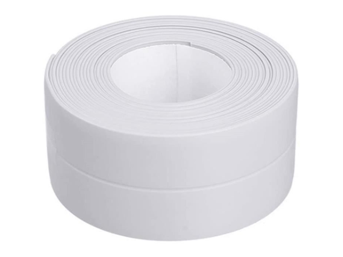 Fita impermeável de pvc, fita adesiva branca de 3.2m 3.8cm, fita de impermeabilização autoadesiva para ralo de pia de cozinha, banheiro, vedação de
