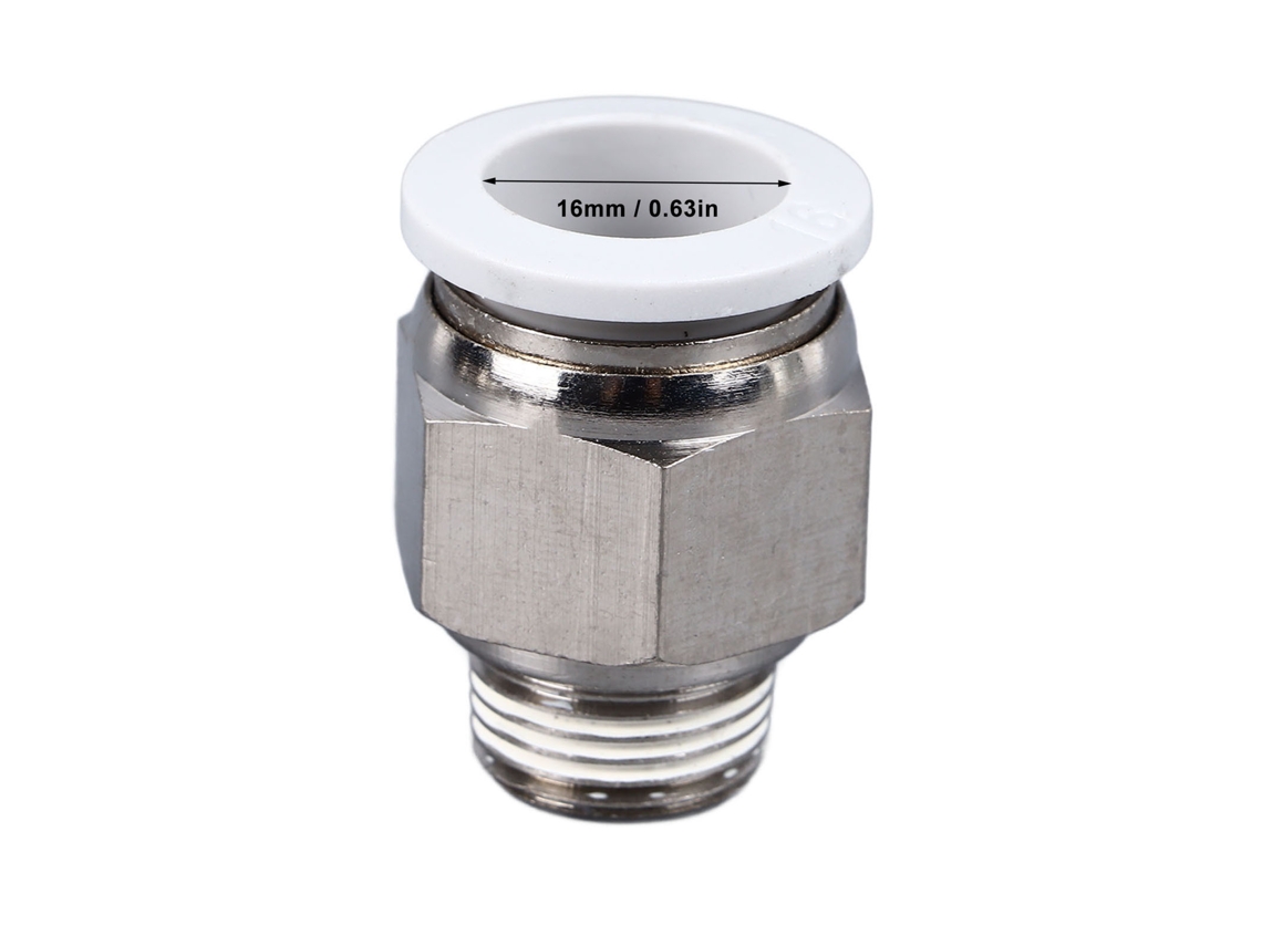 Conector Rápido Pneumático À Prova De Fugas Laxiscreed Com Rosca Pc Para Automação