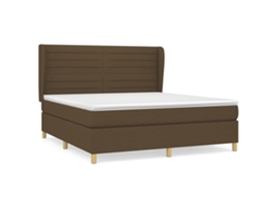 Box Spring Bed, Box Spring Beds Vidaxl Marrom Tecido (160 X 200 Cm)