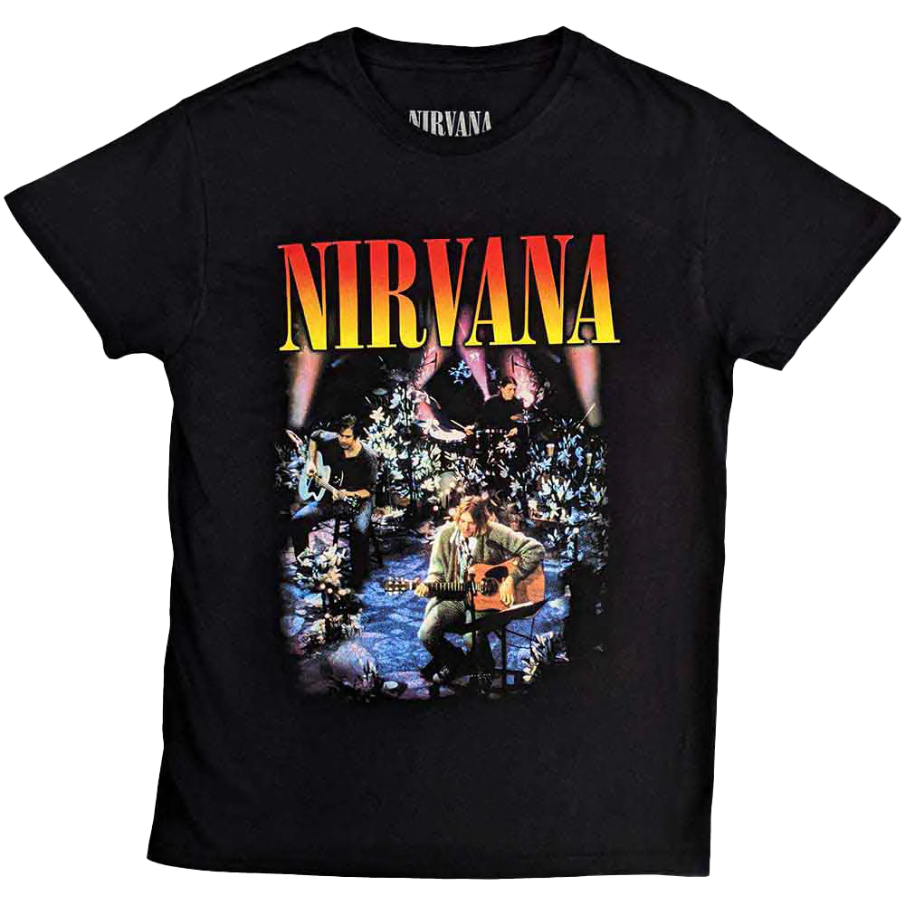 Nirvana Unplugged T-shirt Unisex Rockinstone Size:xl