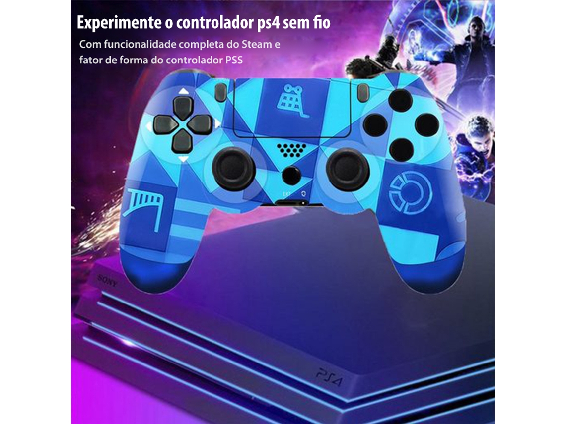 Comando PS4 KINSI Kinsi Dualshock (Wireless - Azul)