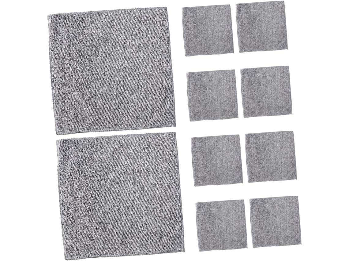 Pacote Com 10 Panos De Limpeza De Microfibra, Para Casa E Cozinha