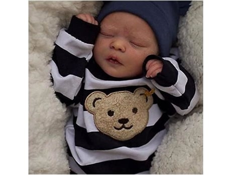 Poupée Reborn - Darren - 40 Cm - Toque Suave - Veias Visíveis - Realista