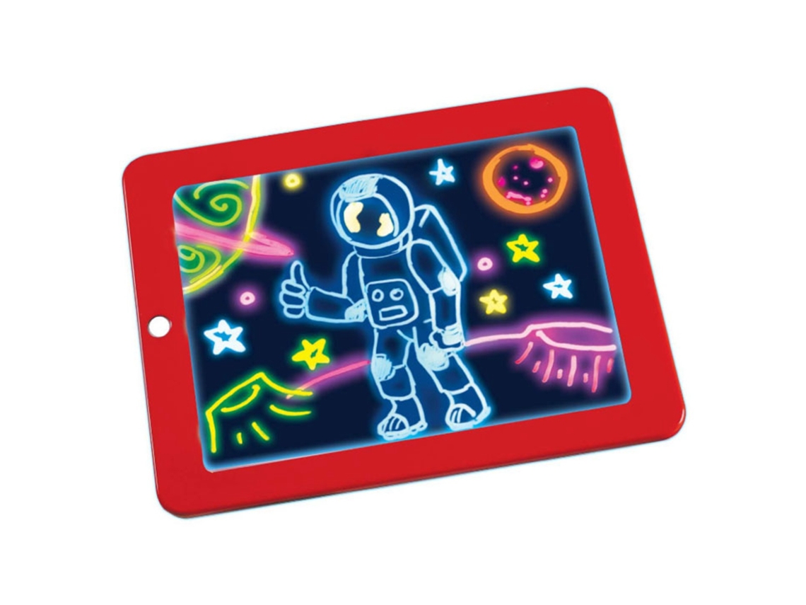 Tabela De Escrita Led Reutilizável Com 8 Luzes Para Crianças Pré-escolares