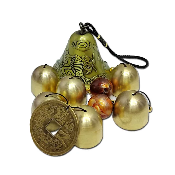 /ea/ Sino de Vento de Metal para Jardim, Relógio para Uso Interno e Externo, Decoração para Casa BRILVIBERA