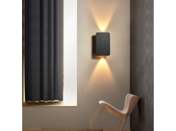 Aplique De Parede Para Áreas Internas/externas Inspirado Em Câmeras Retrô, Design Minimalista Moderno, Estilo Industrial, Quadrado, Fino, Acabamento P