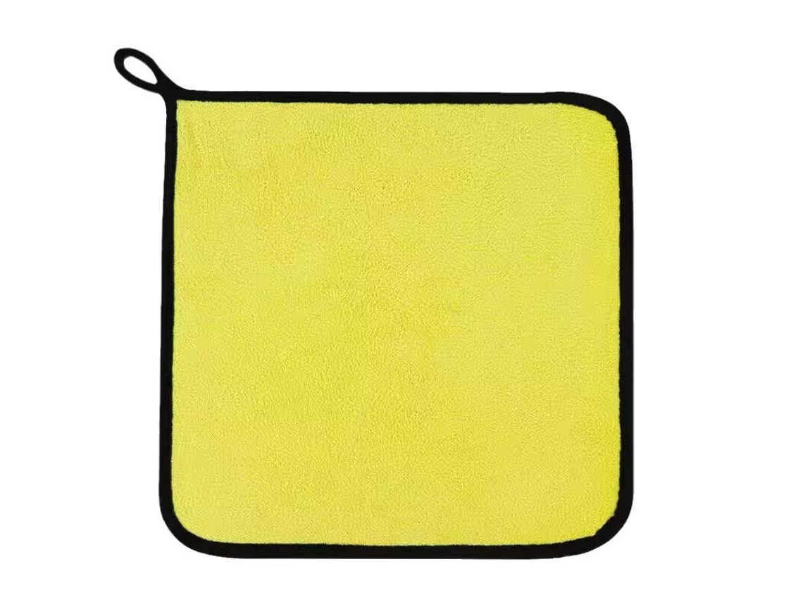 Conjunto de Panos de Microfibra de 6 Peças, 30x40cm, Amarelo Acinzentado ZYBLSSBB