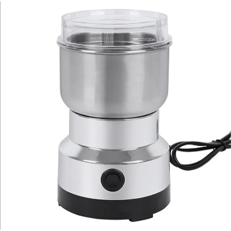 Moedor De Café Elétrico 300ml, 4 Lâminas, Para Grãos De Café, Especiarias E Nozes, Ideal Para Cozinha, Casa, Escritório E Viagens