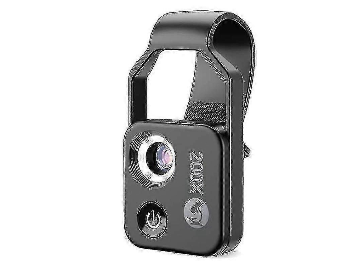 Mini Microscópio Digital Portátil 200x Para Celular