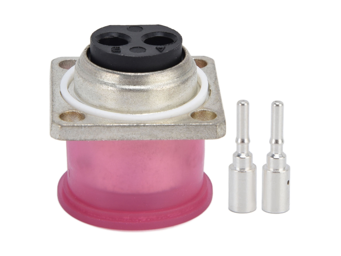 Conector de Energia AWTS, 2 pinos, com suporte, para Painel, industrial