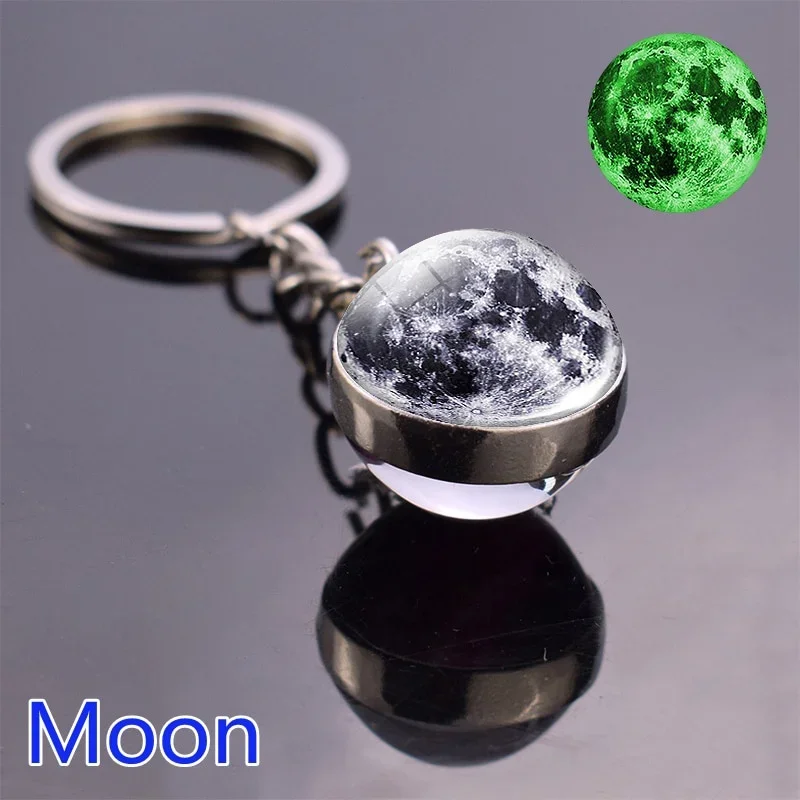 Chaveiro Com Modelo De Planeta Do Sistema Solar (lua), Chaveiro Que Brilha No Escuro