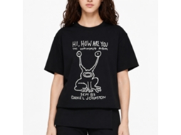 Daniel Johnston Hi How Are You T-shirt Black Classic Unisex Adults Size:l
