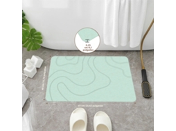 Tapete de Banheiro de Terra Diatomácea, Antiderrapante, Absorvente, de Secagem Rápida, Moderno e Ecológico. MDUG (verde)