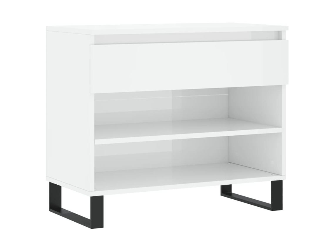 Conjunto 1 Armário De Sapatos Vidaxl Branco Derivados De Madeira (70 X 36 X 60 Cm)