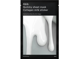 Abib Collagen Milk Sticker Máscara Facial Em Folha - Microfibra, Textura Gummy, Vegana.