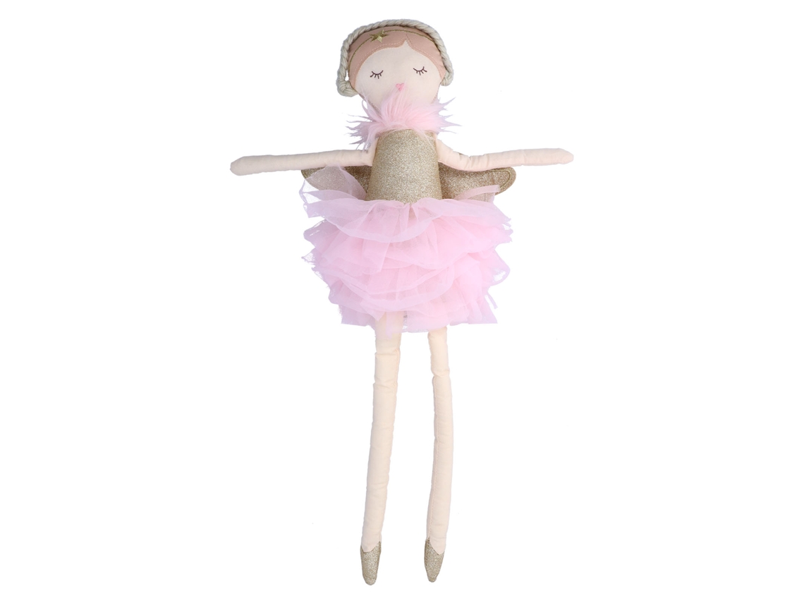 Ats muñeca Bonita para Bebé Niña Pequeña Juguete Compañera de Sueño Decoración de Habitación Infantil Rosa