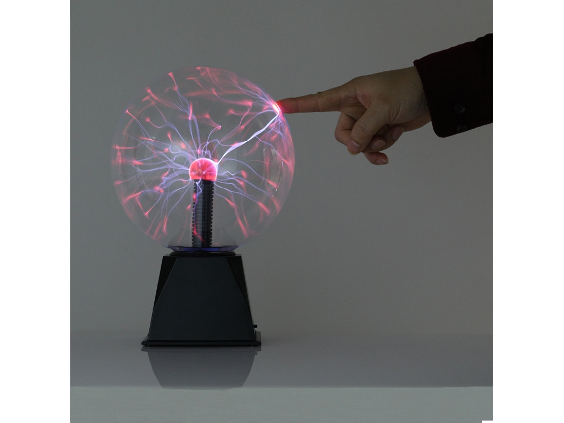Luz Noturna de Plasma Usb com Esfera Eletrostática Ativada por Voz Magic V BRILVIBERA