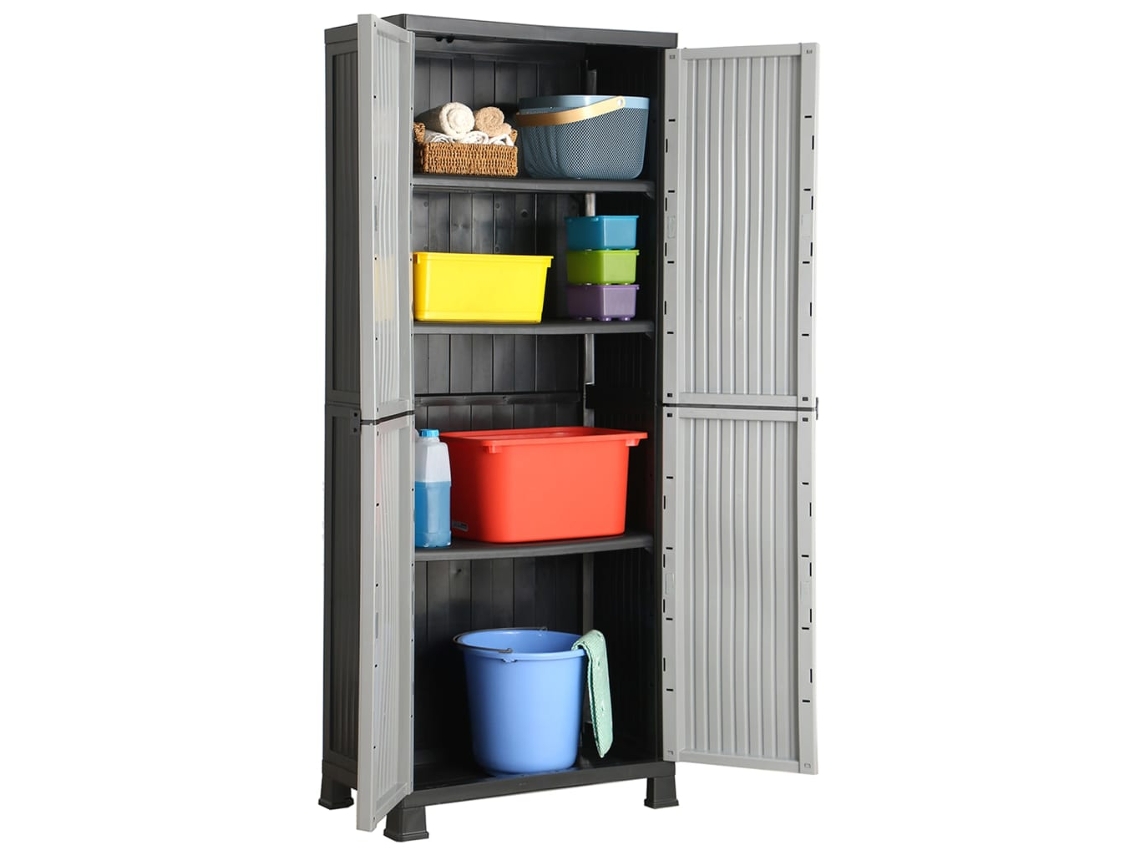 Vidaxl Armário De Plástico 68x39x171,5 Cm