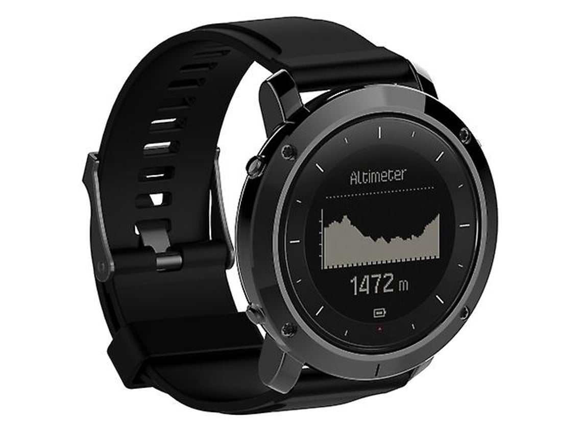 Pulseira De Silicone, Compatível Com Relógio Suunto Traverse, Preta