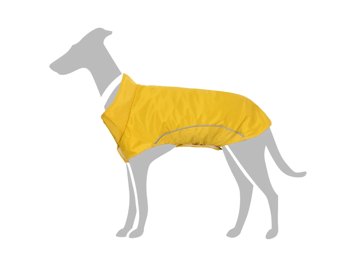 Vidaxl Capa De Chuva Com Tiras Reflectoras Amarelo Xl