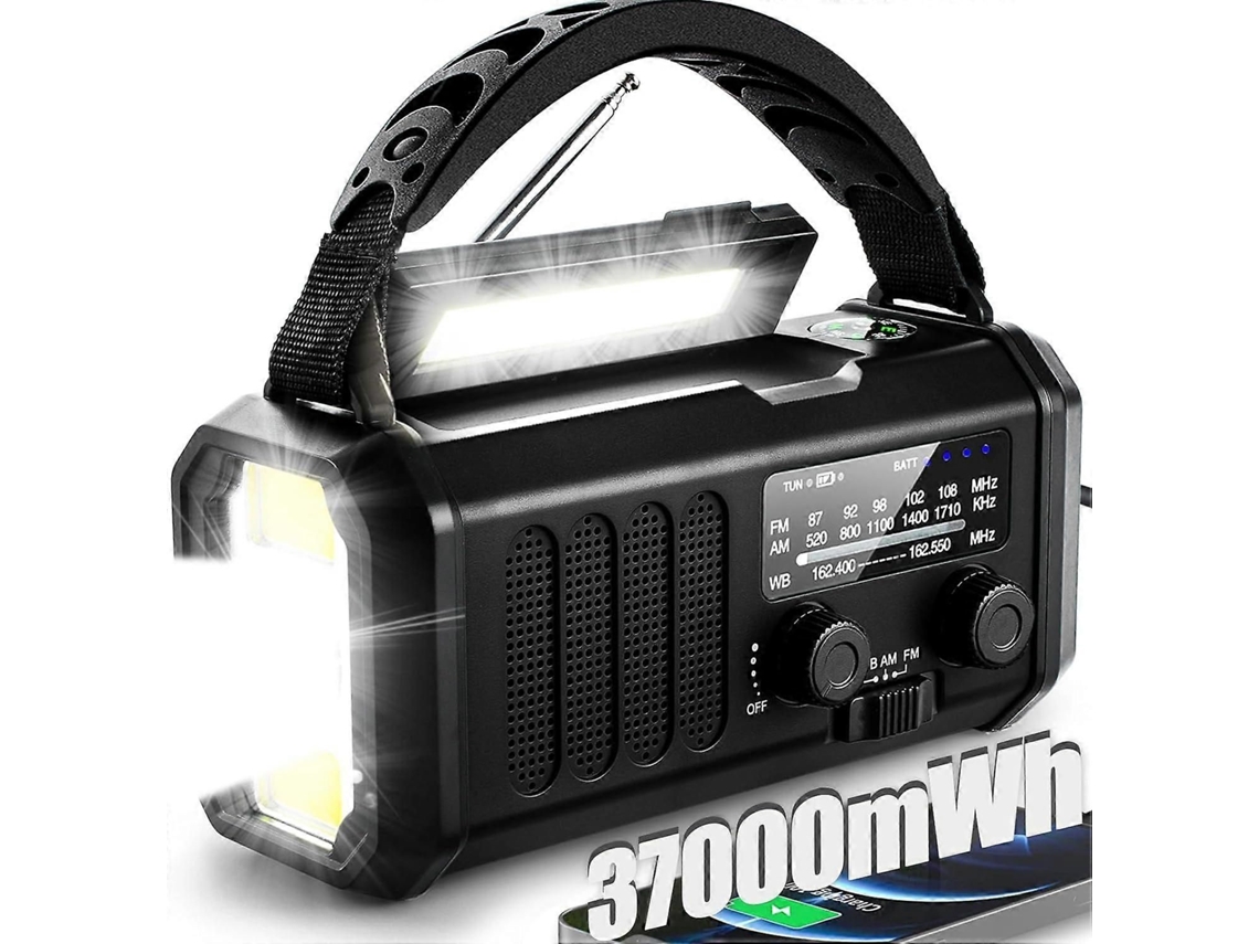 Rádio de emergência GOKOCO com sensor de movimento, solar e meteorológico