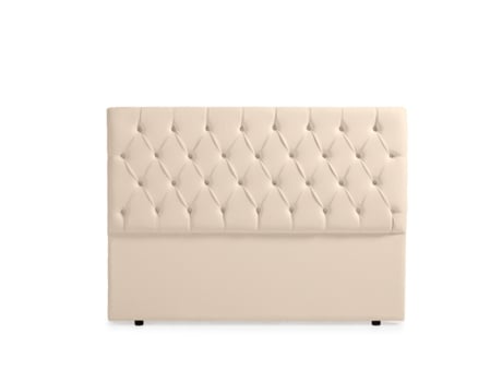 Cabeceira MOONIA Estofada Capri Pele Sintética 145 X 120 X 12 cm
