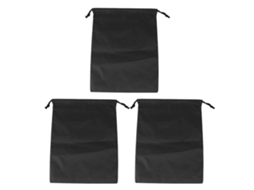 Bolsa com cordão nylon impermeável protetora de poeira para armazenar sapatos roupas preto S/MARCA