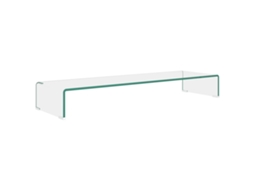 Tv Stand, Tv Stands Vidaxl Transparente Vidro (100 X 30 X 13 Cm)