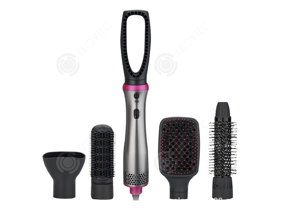 Inn Escova Alisadora 220v 600 700w 1.8m Pente De Ar Quente Multifuncional Cinco Em Um Para Ondular E Alisar Pente Modelador De Ondas Dupla Us Innovtec