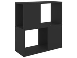 Book Cabinet, Book Cabinets Vidaxl Preto Madeira Processada (60 X 24 X 63 Cm)